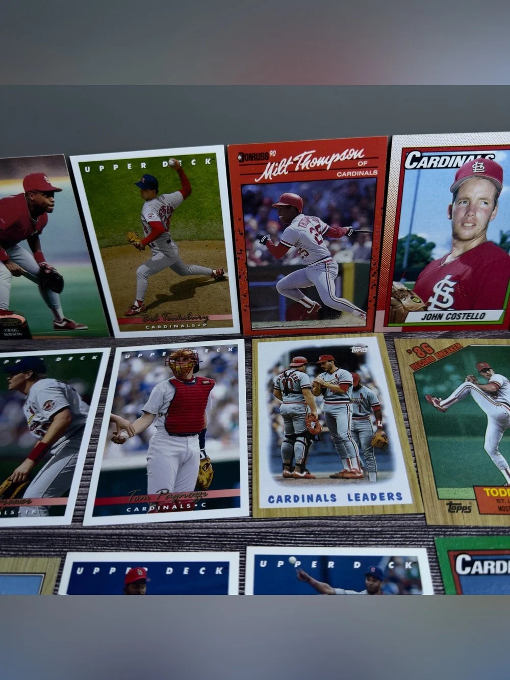 St Louis Cardinals Card Lot of 24 McGwire Ozzie Smith + 90s Mix